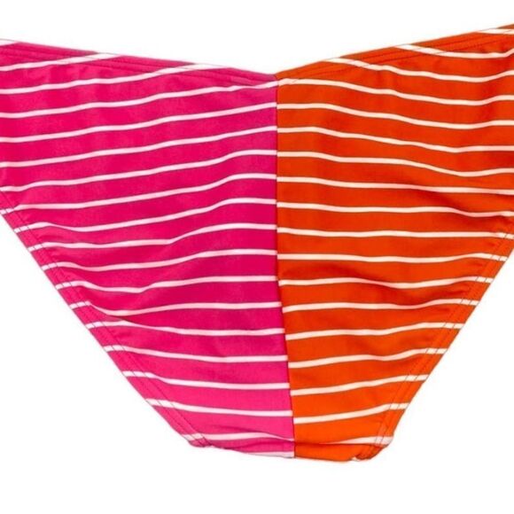 Tommy Hilfiger V-Cut Bikini Bottoms -
Sail Away Stripe Dahlia / Soft White, New - Picture 8 of 13